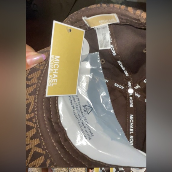 Michael Kors Tan Monogram Hat - Picture 6 of 8